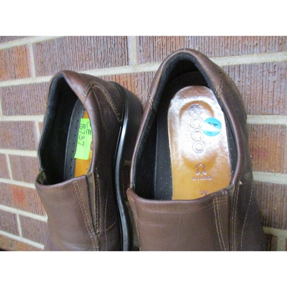Ecco Loafers Mens 10 Brown Leather Moccasin Slip On Driving Shoes EU 44 main image 10